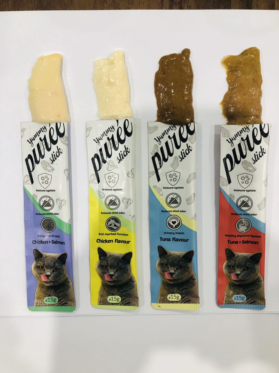 cat puree stick